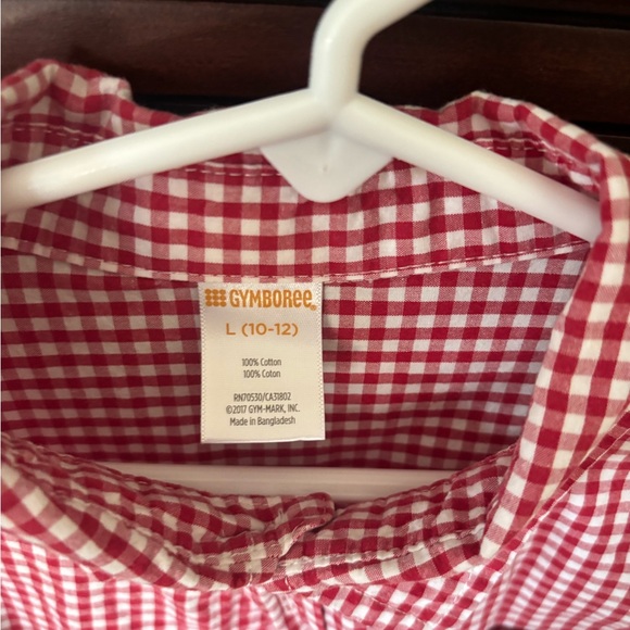 Red Gingham Kids Shirt - Picture 2 of 2